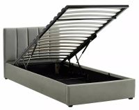 Posteľ MONTREAL VELVET 120, poťah: látka aksamit TAP 192 sivá - ilustračný obrázok Posteľ MONTREAL VELVET 120, poťah: látka aksamit TAP 192 sivá - ilustračný obrázok