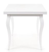 St�l MOZART 160/240, pl�t: laminovan� MDF-biela + ABS hrana/podno�: mas�vne bukov� drevo-biela - ilustra�n� obr�zok