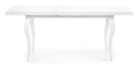 St�l MOZART 140/180, pl�t: laminovan� MDF-biela + ABS hrana/podno�: mas�vne bukov� drevo-biela - ilustra�n� obr�zok