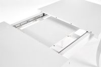 St�l MOZART 160/240, pl�t: laminovan� MDF-biela + ABS hrana/podno�: mas�vne bukov� drevo-biela - ilustra�n� obr�zok