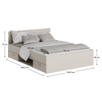 poste MICHIGAN NEW 140 cm - rozmery, farba:  cashmere