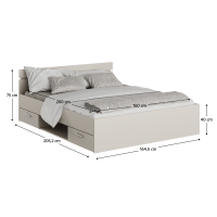 poste MICHIGAN NEW 160 cm, farba: cashmere