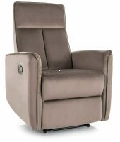 Relaxa�n� kreslo NIKOS VELVET, po�ah: l�tka BLUVEL 38 cappuccino - ilustra�n� obr�zok