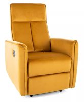 Relaxa�n� kreslo NIKOS VELVET, po�ah: l�tka BLUVEL 68 curry - ilustra�n� obr�zok