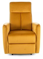 Relaxa�n� kreslo NIKOS VELVET, po�ah: l�tka BLUVEL 68 curry - ilustra�n� obr�zok