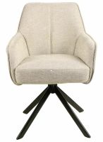 Kreslo NOTTI BREGO, poťah: látka BREGO 31 svetlá béžová/kov: čierna mat. - ilustračný obrázok Kreslo NOTTI BREGO, poťah: látka BREGO 31 svetlá béžová/kov: čierna mat. - ilustračný obrázok