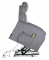 Relaxačné kreslo OTUS II VELVET, poťah: látka BLUVEL 14 sivá - ilustračný obrázok Relaxačné kreslo OTUS II VELVET, poťah: látka BLUVEL 14 sivá - ilustračný obrázok