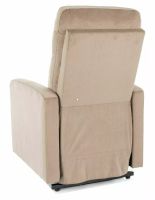 Relaxačné kreslo OTUS II VELVET, poťah: látka BLUVEL 28 béžová - ilustračný obrázok Relaxačné kreslo OTUS II VELVET, poťah: látka BLUVEL 28 béžová - ilustračný obrázok