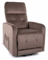 Relaxačné kreslo OTUS II VELVET, poťah: látka BLUVEL 38 cappuccino - ilustračný obrázok Relaxačné kreslo OTUS II VELVET, poťah: látka BLUVEL 38 cappuccino - ilustračný obrázok