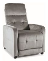 Relaxačné kreslo OTUS VELVET, poťah: látka BLUVEL 14 sivá - ilustračný obrázok Relaxačné kreslo OTUS VELVET, poťah: látka BLUVEL 14 sivá - ilustračný obrázok