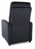 Relaxačné kreslo OTUS VELVET, poťah: látka BLUVEL 19 čierna - ilustračný obrázok Relaxačné kreslo OTUS VELVET, poťah: látka BLUVEL 19 čierna - ilustračný obrázok