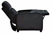 Relaxačné kreslo OTUS VELVET, poťah: látka BLUVEL 19 čierna, rozkladanie - ilustračný obrázok Relaxačné kreslo OTUS VELVET, poťah: látka BLUVEL 19 čierna, rozkladanie - ilustračný obrázok