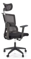 Kancel�rske kreslo PABLO, po�ah: l�tka �ierna/sie�ovina siv�/plast - ilustra�n� obr�zok