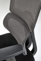 Kancel�rske kreslo PABLO, po�ah: l�tka �ierna/sie�ovina siv�/plast - ilustra�n� obr�zok