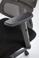 Kancel�rske kreslo PABLO, po�ah: l�tka �ierna/sie�ovina siv�/plast - ilustra�n� obr�zok