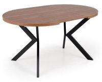 St�l PERONI, pl�t: dyhovan� MDF (imit�cia orechov�ho dreva)/podno�: oce� o�etren� pr�kov�m n�strekom - �ierna - ilustra�n� obr�zok