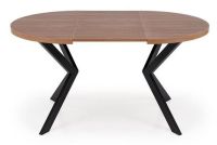 St�l PERONI, pl�t: dyhovan� MDF (imit�cia orechov�ho dreva)/podno�: oce� o�etren� pr�kov�m n�strekom - �ierna - ilustra�n� obr�zok
