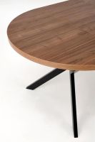 St�l PERONI, pl�t: dyhovan� MDF (imit�cia orechov�ho dreva)/podno�: oce� o�etren� pr�kov�m n�strekom - �ierna - ilustra�n� obr�zok