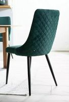 Stolička PIANO B VELVET, poťah: látka BLUVEL 78 tmavá zelená/kov - čierna mat. - ilustračný obrázok Stolička PIANO B VELVET, poťah: látka BLUVEL 78 tmavá zelená/kov - čierna mat. - ilustračný obrázok