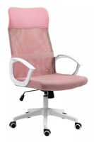 Kancelárska stolička Q-026, poťah: látka membránová ružová/sieťovina ružová/ekokoža ružová-ilustračný obrázok Kancelárska stolička Q-026, poťah: látka membránová ružová/sieťovina ružová/ekokoža ružová-ilustračný obrázok
