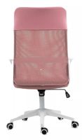 Kancelárska stolička Q-026, poťah: látka membránová ružová/sieťovina ružová/ekokoža ružová-ilustračný obrázok Kancelárska stolička Q-026, poťah: látka membránová ružová/sieťovina ružová/ekokoža ružová-ilustračný obrázok