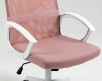 Kancelárska stolička Q-026, poťah: látka membránová ružová/sieťovina ružová/ekokoža ružová-ilustračný obrázok Kancelárska stolička Q-026, poťah: látka membránová ružová/sieťovina ružová/ekokoža ružová-ilustračný obrázok