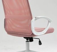 Kancelárska stolička Q-026, poťah: látka membránová ružová/sieťovina ružová/ekokoža ružová-ilustračný obrázok Kancelárska stolička Q-026, poťah: látka membránová ružová/sieťovina ružová/ekokoža ružová-ilustračný obrázok