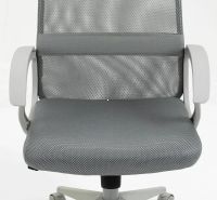 Kancel�rska stoli�ka Q-026, po�ah: l�tka membr�nov� siv�/sie�ovina siv�/ekoko�a siv�-ilustra�n� obr�zok