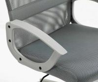 Kancel�rska stoli�ka Q-026, po�ah: l�tka membr�nov� siv�/sie�ovina siv�/ekoko�a siv�-ilustra�n� obr�zok