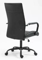 Kancel�rska stoli�ka Q-306, po�ah: ekoko�a �ierna-ilustra�n� obr�zok