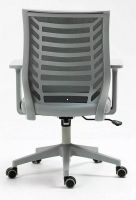 Kancelárska stolička Q-320, poťah: látka sivá/sieťovina čierna-ilustračný obrázok Kancelárska stolička Q-320, poťah: látka sivá/sieťovina čierna-ilustračný obrázok