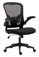 Kancel�rska stoli�ka Q-333, po�ah: l�tka �ierna/sie�ovina �ierna-ilustra�n� obr�zok