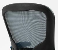 Kancel�rska stoli�ka Q-333, po�ah: l�tka modr�/sie�ovina siv� - ilustra�n� obr�zok