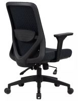 Kancel�rska stoli�ka Q-744, po�ah: l�tka �ierna/sie�ovina �ierna/podno�ka-�ierna -ilustra�n� obr�zok