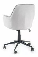 Kancelárska stolička Q-886 VELVET, poťah: látka BLUVEL 03 svetlá sivá/podnožka: kov-čierna mat. - ilustračný obrázok Kancelárska stolička Q-886 VELVET, poťah: látka BLUVEL 03 svetlá sivá/podnožka: kov-čierna mat. - ilustračný obrázok