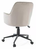 Kancelárska stolička Q-886 VELVET, poťah: látka BLUVEL 40 tmavá béžová/podnožka: kov-čierna mat. - ilustračný obrázok Kancelárska stolička Q-886 VELVET, poťah: látka BLUVEL 40 tmavá béžová/podnožka: kov-čierna mat. - ilustračný obrázok