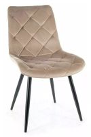 Stolička RALPH VELVET, poťah: látka BLUVEL 40 tmavá béžová - ilustračný obrázok Stolička RALPH VELVET, poťah: látka BLUVEL 40 tmavá béžová - ilustračný obrázok