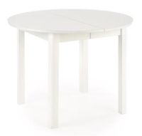 St�l RINGO, pl�t: lakovan� MDF-biela/podno�: mas�vne drevo - biela - ilustra�n� obr�zok