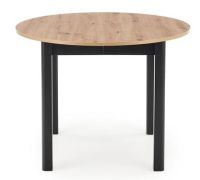St�l RINGO, pl�t: laminovan� MDF-dub artisan/podno�: dyhovan� MDF - �ierna - ilustra�n� obr�zok