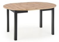 St�l RINGO, pl�t: laminovan� MDF-dub artisan/podno�: dyhovan� MDF - �ierna - ilustra�n� obr�zok