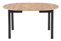 St�l RINGO, pl�t: laminovan� MDF-dub artisan/podno�: dyhovan� MDF - �ierna - ilustra�n� obr�zok