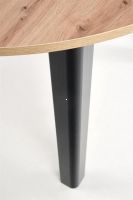 St�l RINGO, pl�t: laminovan� MDF-dub artisan/podno�: dyhovan� MDF - �ierna - ilustra�n� obr�zok