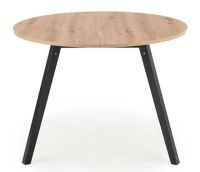St�l RUBEN, pl�t: MDF dyha-dub artisan/podno�: mas�vne bukov� drevo - �ierna - ilustra�n� obr�zok