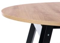 St�l RUBEN, pl�t: MDF dyha-dub artisan/podno�: mas�vne bukov� drevo - �ierna - ilustra�n� obr�zok