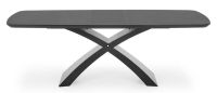 St�l SILVESTRO, pl�t: tvrden� sklo + lakovan� MDF-tmavosiv�/podno�: lakovan� MDF-�ierna - ilustra�n� obr�zok
