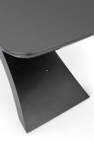 St�l SILVESTRO, pl�t: tvrden� sklo + lakovan� MDF-tmavosiv�/podno�: lakovan� MDF-�ierna - ilustra�n� obr�zok