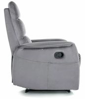 Relaxa�n� kreslo SOLON VELVET M, po�ah: l�tka BLUVEL 14 siv� - ilustra�n� obr�zok