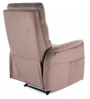 Relaxa�n� kreslo SOLON VELVET M, po�ah: l�tka BLUVEL 38 cappuccino - ilustra�n� obr�zok