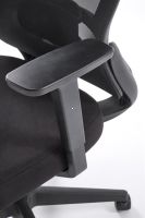 Kancel�rske kreslo SONAR, po�ah: l�tka membr�nov� �ierna/sie�ovina �ierna/plast - ilustra�n� obr�zok