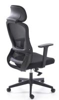 Kancel�rske kreslo SONAR, po�ah: l�tka membr�nov� �ierna/sie�ovina �ierna/plast - ilustra�n� obr�zok
